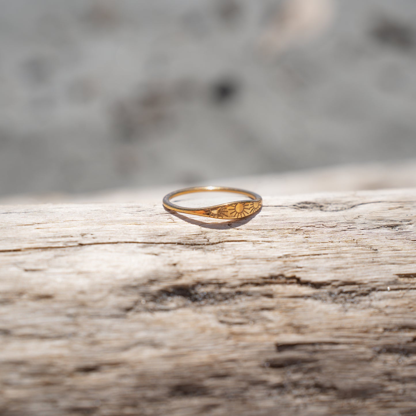 Bague en or soleil
