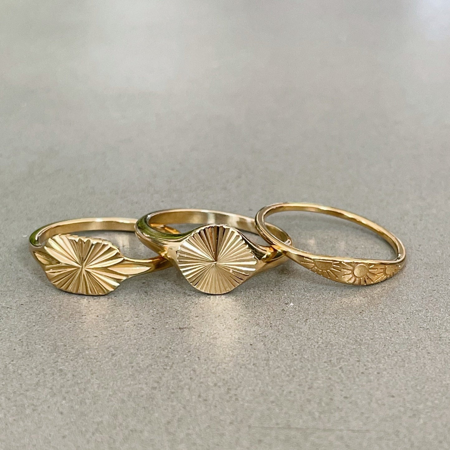 Bague en or soleil