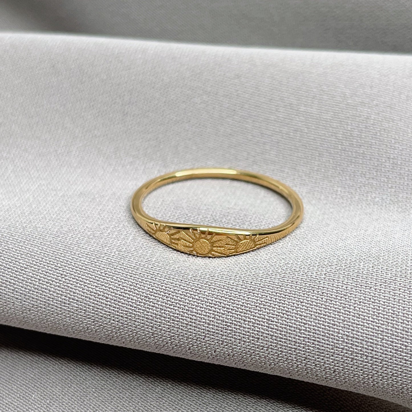Bague en or soleil