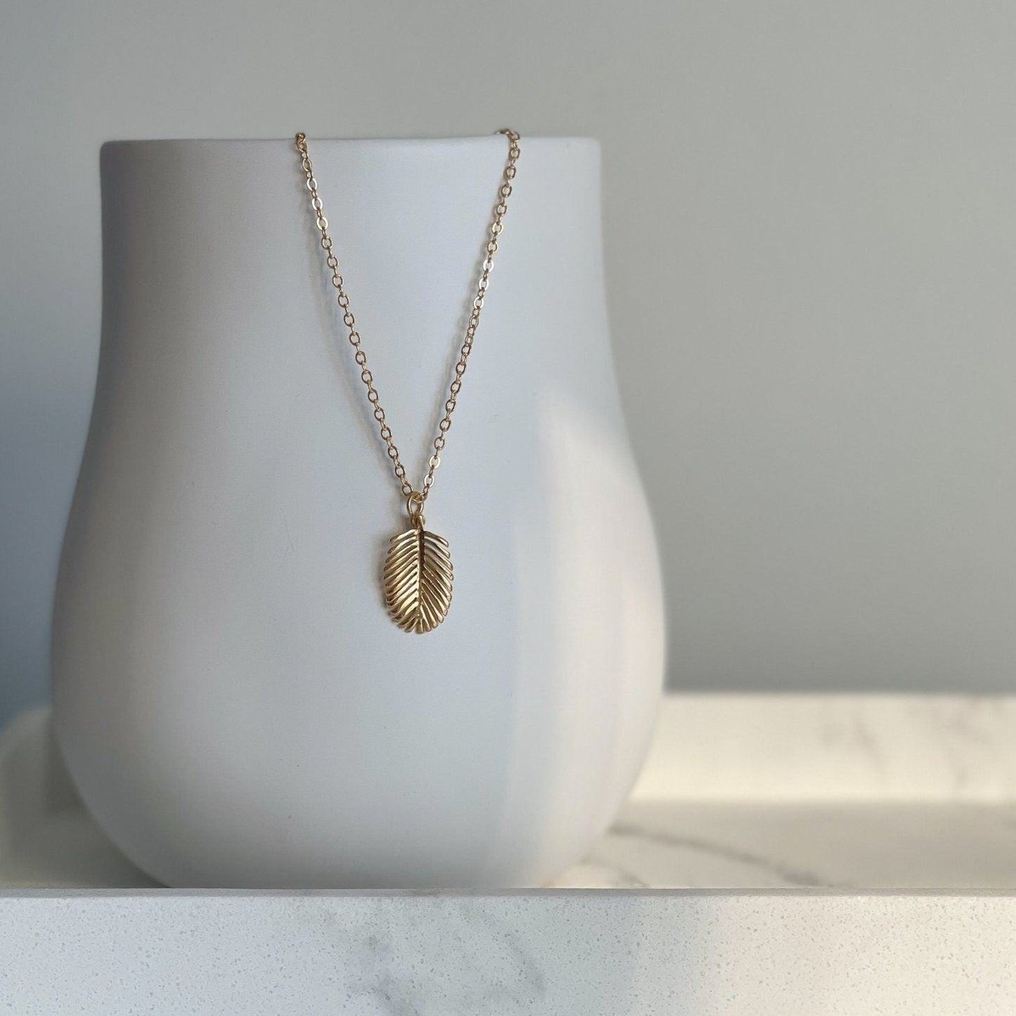 Collier feuille de palmier