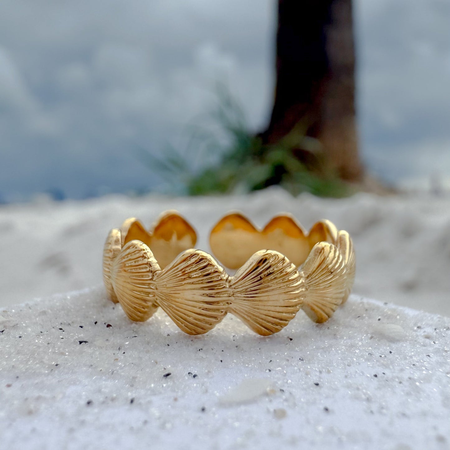 Scallop Adjustable Ring
