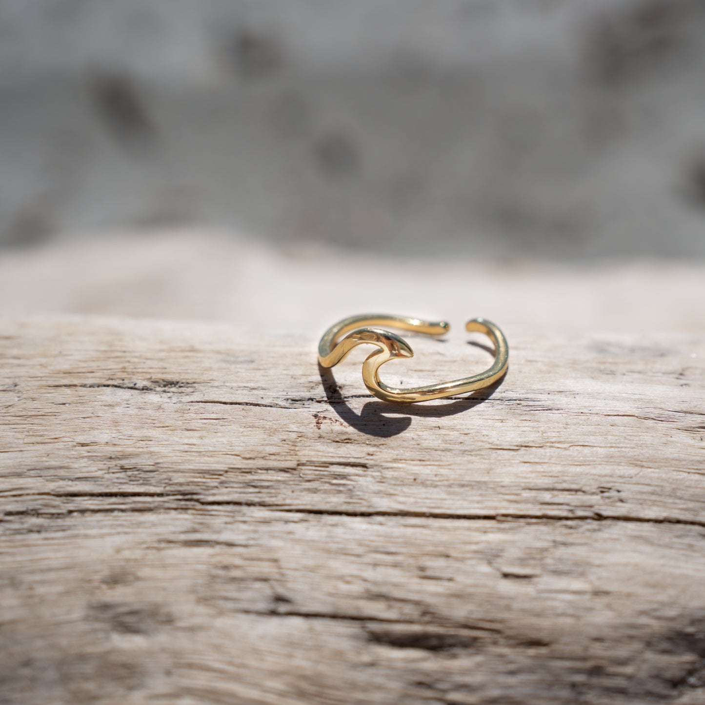 Sterling Silver Adjustable Wave Ring