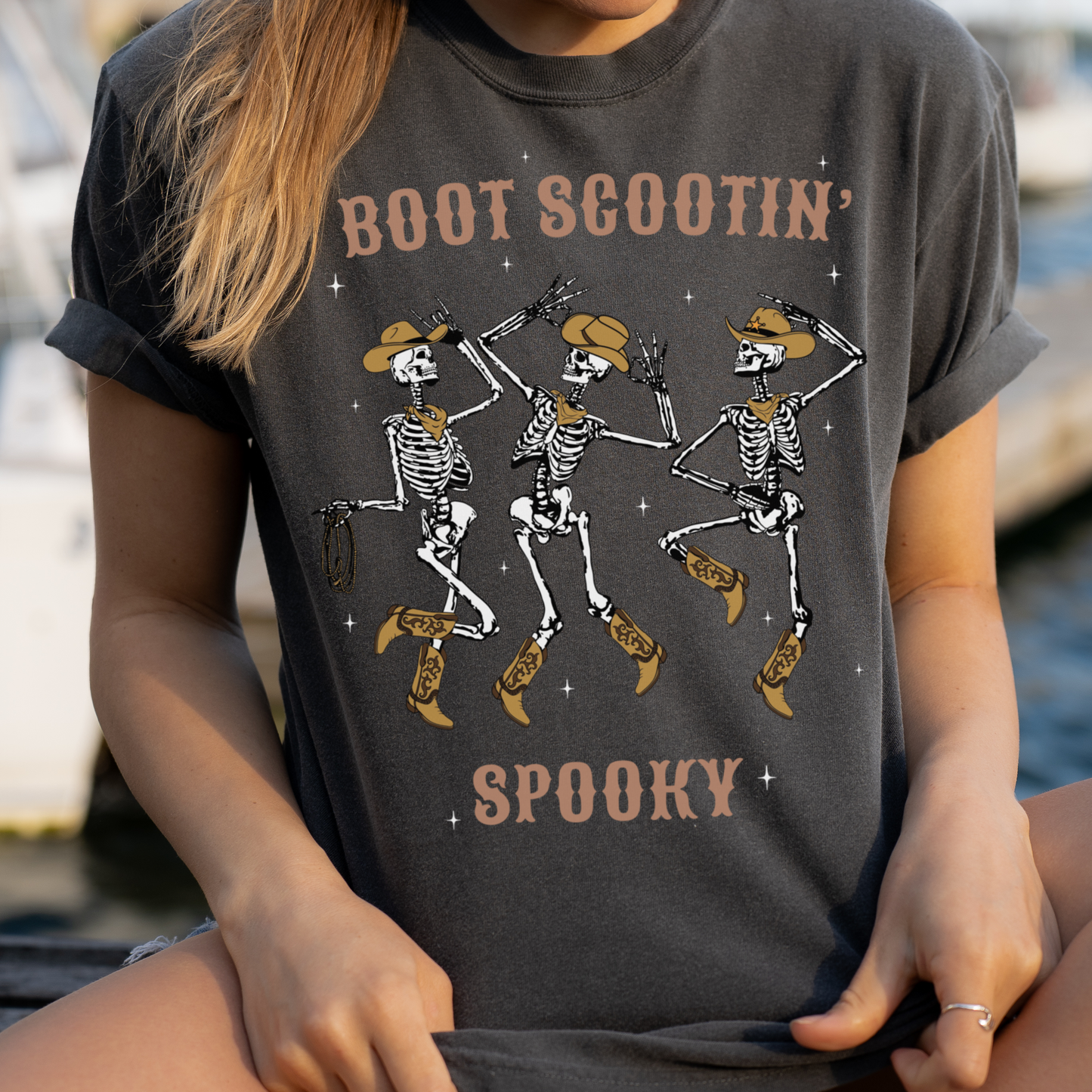 Boot Scootin' Skeletons Tee