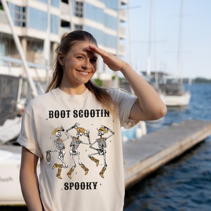 Boot Scootin' Skeletons Tee