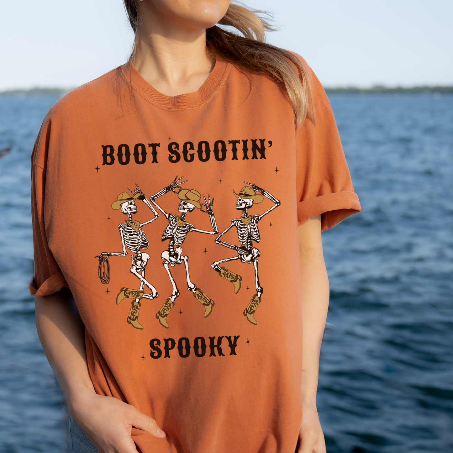 Boot Scootin' Skeletons Tee