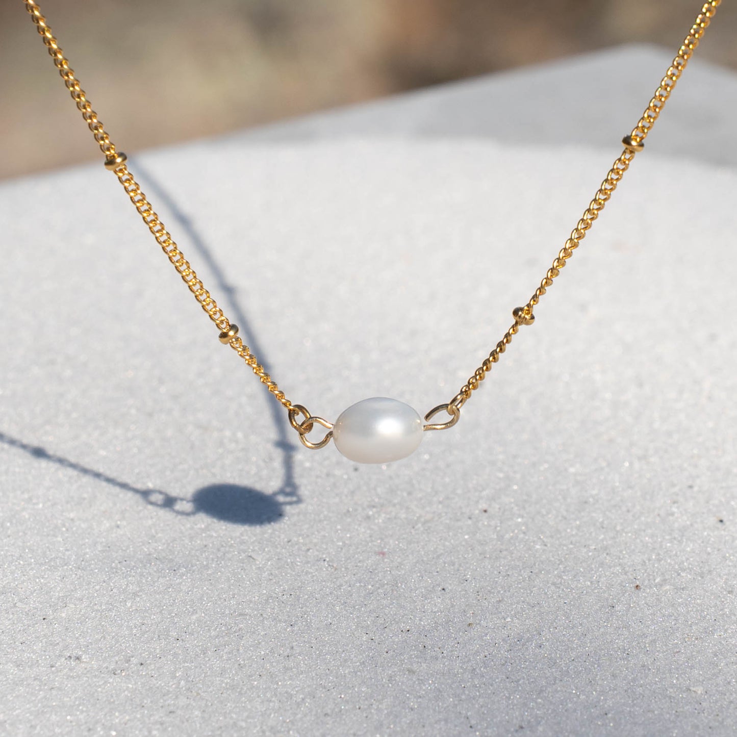 Halo Pearl Necklace
