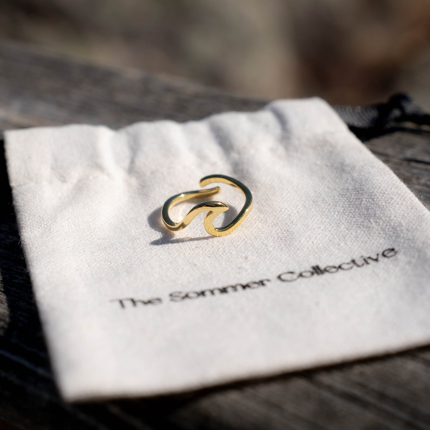 Sterling Adjustable Wave Ring