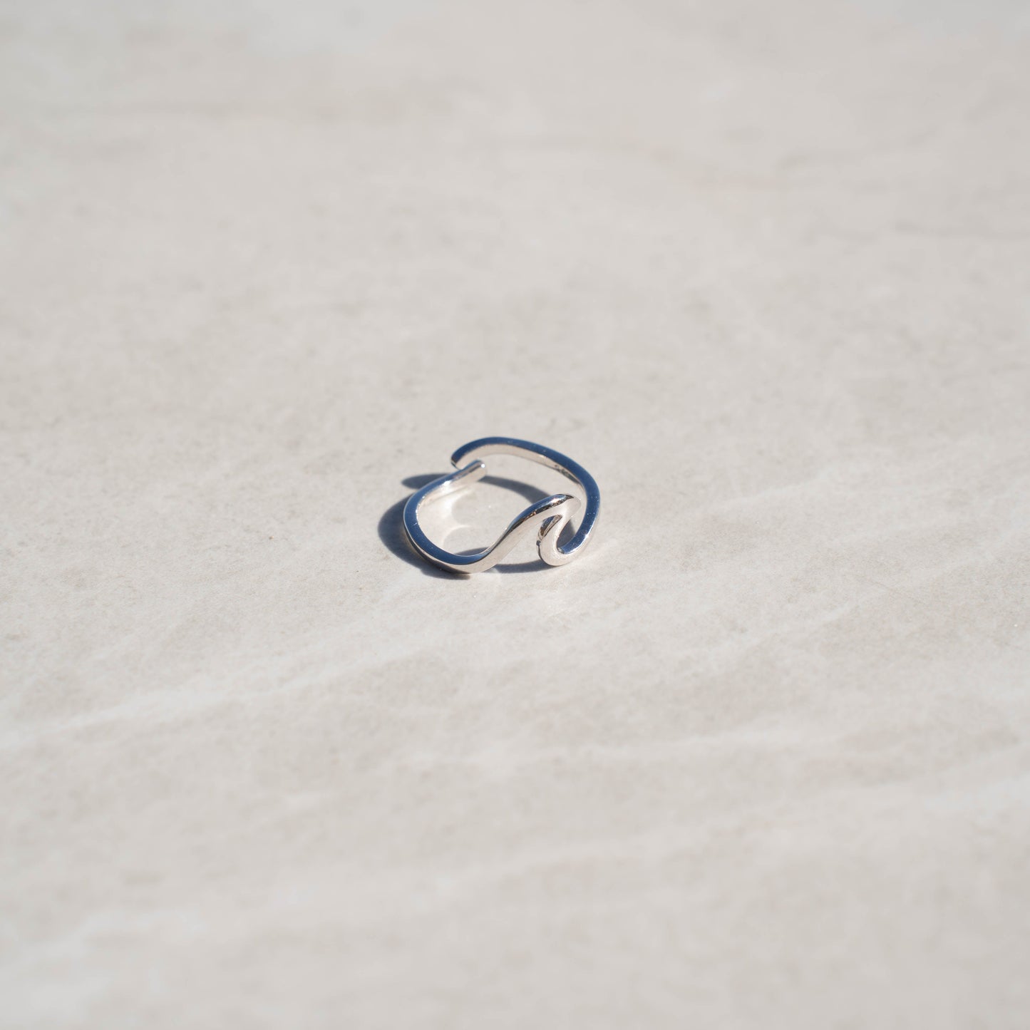Sterling Adjustable Wave Ring