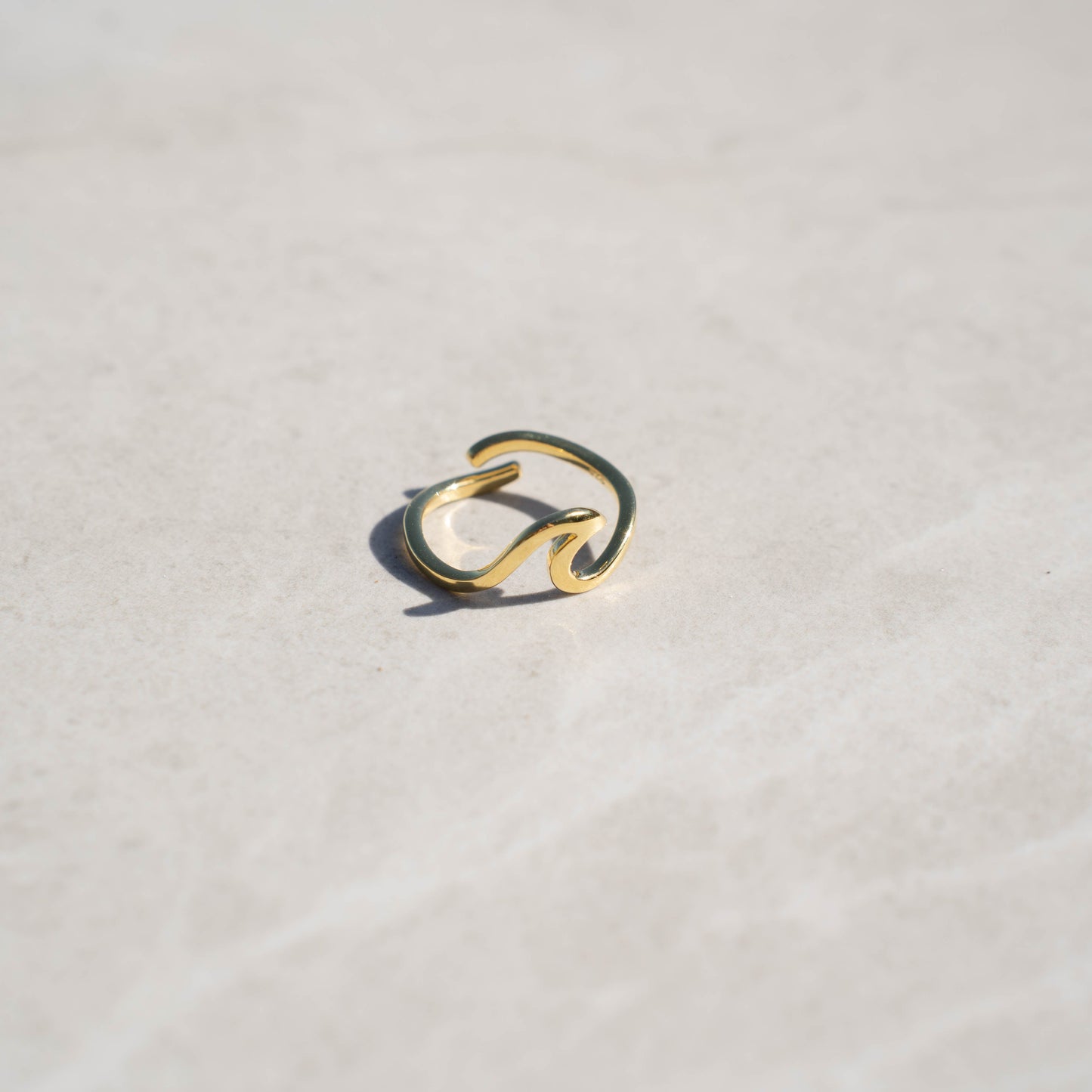 Sterling Adjustable Wave Ring